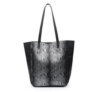 NEW JEN & CO. women's animal print bag in a bag tote in gunmetal